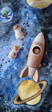 Load image into Gallery viewer, Hand made wooden Rocket