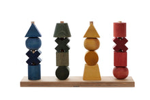 Load image into Gallery viewer, Wooden Story - Rainbow Stacking toy XL