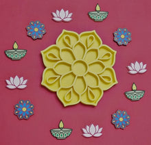 Load image into Gallery viewer, Diwali 3D printed counters and sensory tray on red background