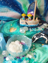 Load image into Gallery viewer, Storytime Scarves - The Pathfinders Ocean: Dyslexia Edition
