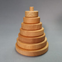 Load image into Gallery viewer, Natural wood Stacking Rings