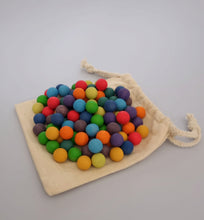 Load image into Gallery viewer, 100 piece Extra Small Wooden Marbles Set