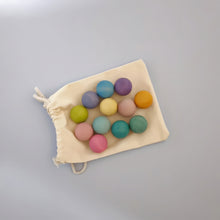 Load image into Gallery viewer, 12 piece Wooden Marbles Set