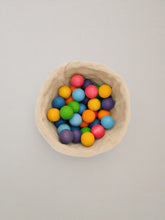 Load image into Gallery viewer, 35 piece Small Wooden Marbles Set