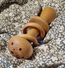 Load image into Gallery viewer, Wooden baby rattle