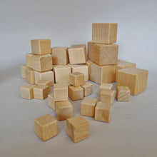 Load image into Gallery viewer, Natural wooden block set