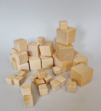 Load image into Gallery viewer, Natural wooden block set
