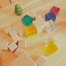 Load image into Gallery viewer, Natural wooden block set