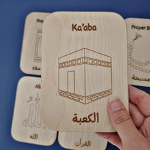 Load image into Gallery viewer, Islamic Wooden Flash Cards Set