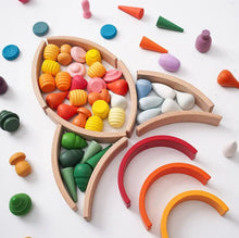 Load image into Gallery viewer, Loose Parts 267pc set with Rainbow Arches