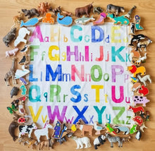 Load image into Gallery viewer, The Wonderie Play Cloth - A to Z alphabet Midi