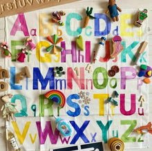 Load image into Gallery viewer, The Wonderie Play Cloth - A to Z alphabet Midi