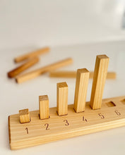 Load image into Gallery viewer, Wooden Tower of Numbers