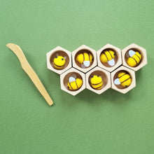 Load image into Gallery viewer, Felt Bee and Honeycomb Tweezer Set