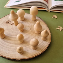 Load image into Gallery viewer, Wooden Mushrooms