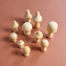 Load image into Gallery viewer, Wooden Mushrooms