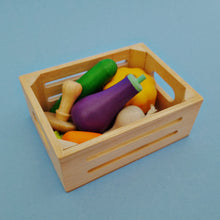 Load image into Gallery viewer, Wooden Vegetables in Crate