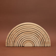 Load image into Gallery viewer, 12 piece Rainbow Stacker (Natural)
