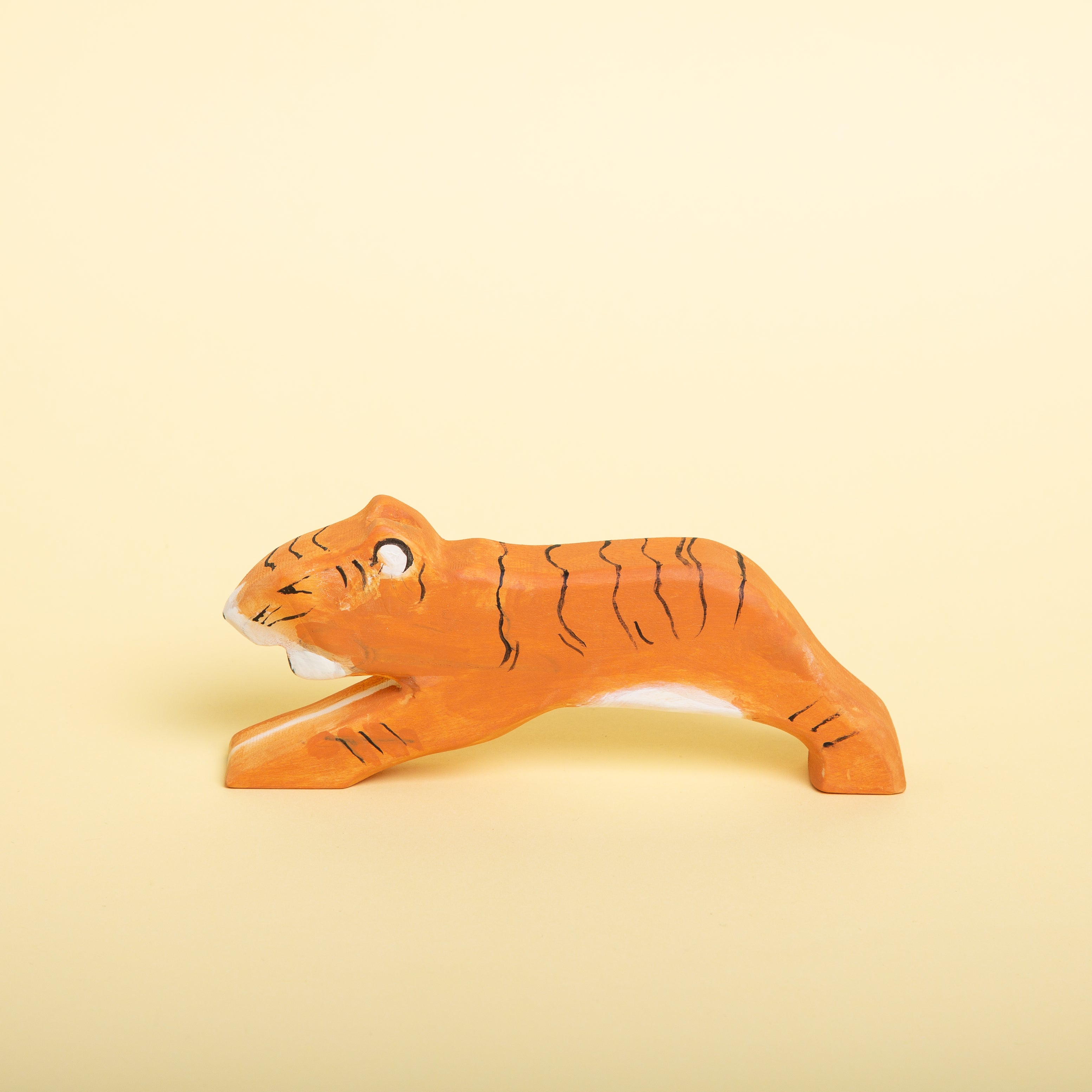 Wooden sales tiger toy