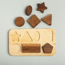 Load image into Gallery viewer, Wooden Shapes Puzzle