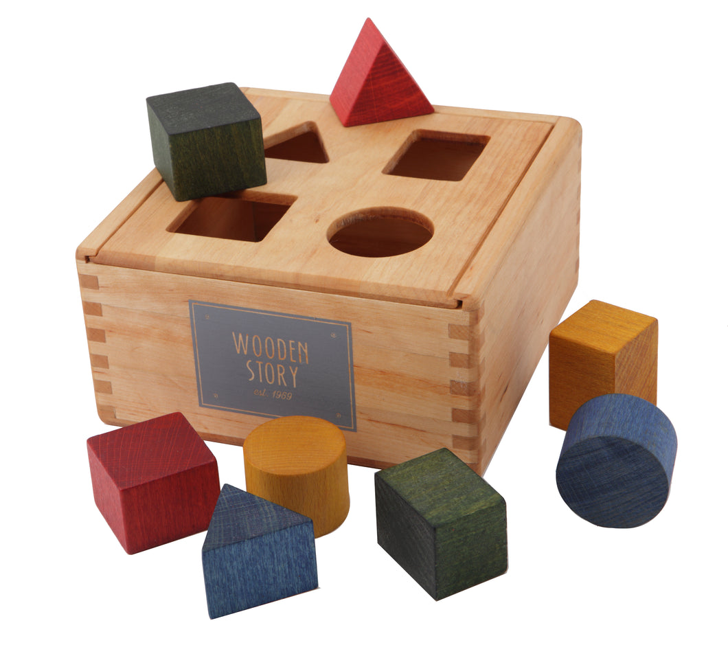 Wooden Story - Rainbow Shape Sorter Box