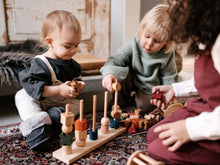 Load image into Gallery viewer, Wooden Story - Rainbow Stacking toy XL
