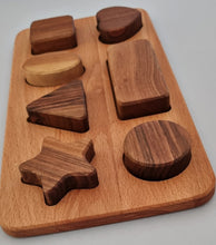 Load image into Gallery viewer, Wooden Shapes Puzzle Board

