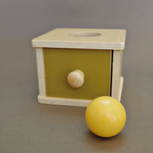 Load image into Gallery viewer, Object Permanence drawer with ball
