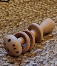 Load image into Gallery viewer, Wooden baby rattle
