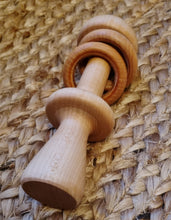 Load image into Gallery viewer, Wooden baby rattle
