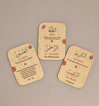 Load image into Gallery viewer, Names of Allah Wooden Tiles Set
