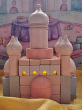 Load image into Gallery viewer, Pastel coloured Masjid Church Building Blocks Set
