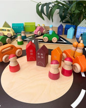 Load image into Gallery viewer, Wooden Peg Doll Set (Bright)
