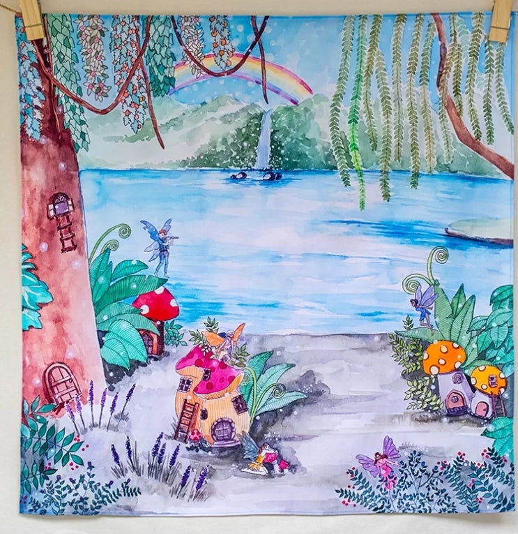 The Wonderie Play Cloth - The Fairy dust garden