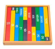 Load image into Gallery viewer, Wooden number bonds to ten Tray set
