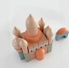 Load image into Gallery viewer, Pastel coloured Masjid Church Building Blocks Set
