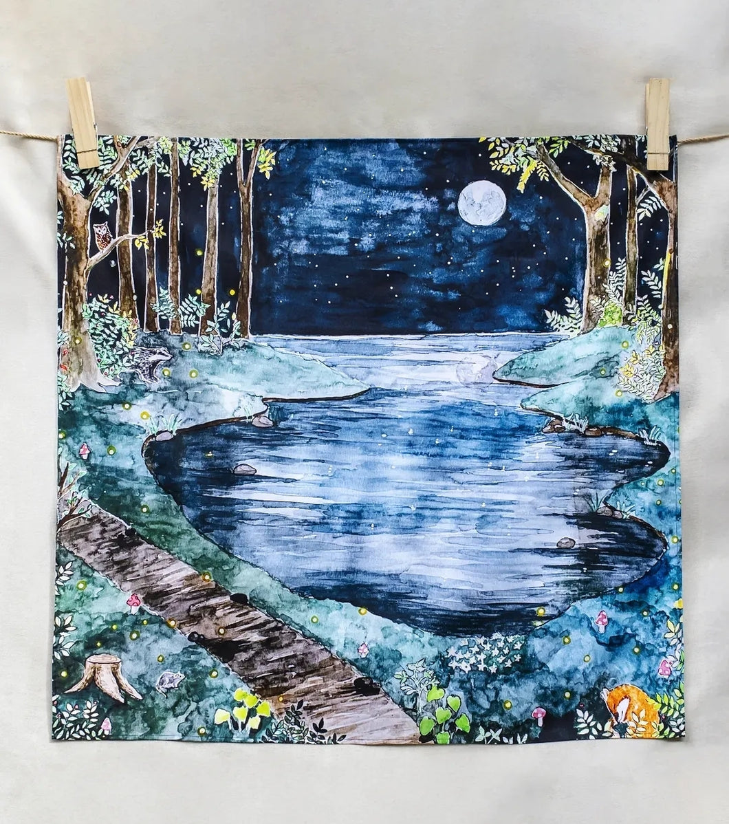 The Wonderie Play Cloth - Moonlight forest