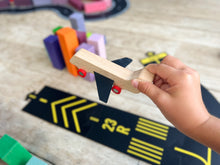 Load image into Gallery viewer, Way to Play - Airport Set with wooden aeroplane
