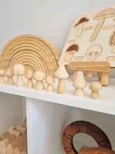 Load image into Gallery viewer, Wooden Mushrooms
