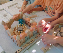 Load image into Gallery viewer, Pastel coloured Masjid Church Building Blocks Set

