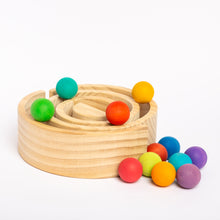 Load image into Gallery viewer, 12 piece Wooden Marbles Set
