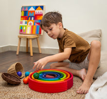 Load image into Gallery viewer, Large Wooden Marbles (Bright)
