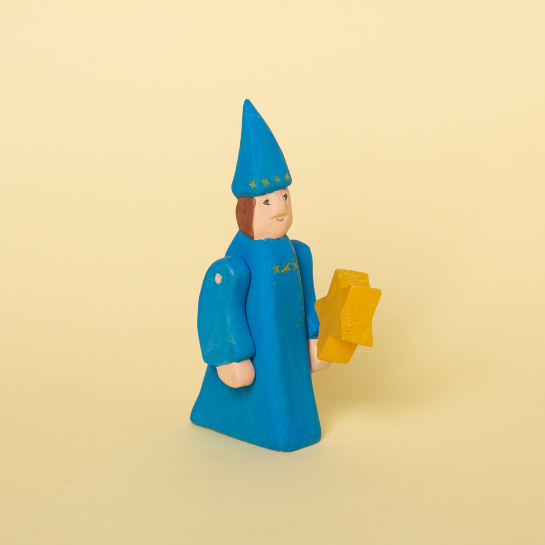 Blue wizard Figurine